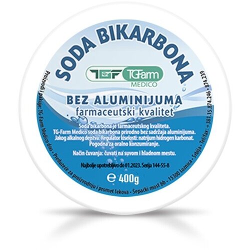 Soda bikarbona 400 g tg pharm Cene