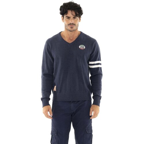 Leone 1947 Puloverji Man Knitted Crewneck Manifest Modra Cene