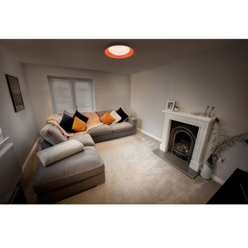 Osram prigu&amp;scaron;iva LED plafonska lampa ORBIS PLATE LED/19W/230V prečnik 31 cm narandžasta/crna Slike