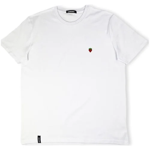 Organic Monkey Strawberry T-Shirt - White Bijela