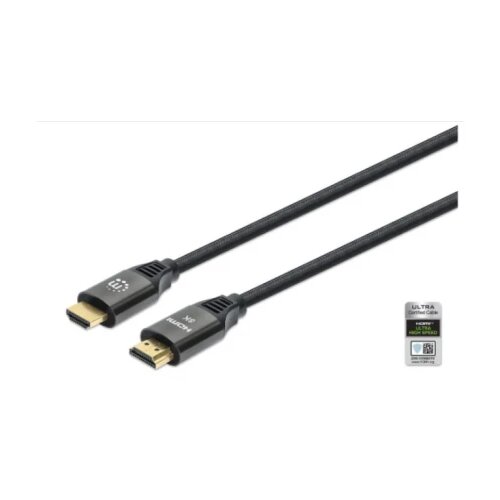 Manhattan Kabl 355940 HDMI M/M 8K/60Hz/48Gbps/2m Slike