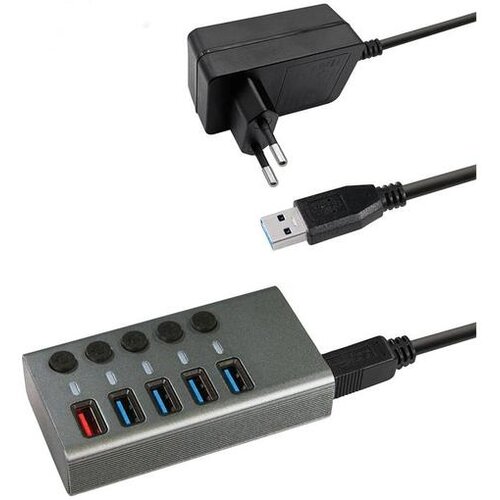 MaxTrack uSB 3.0 HUB CH 10 5-port Slike