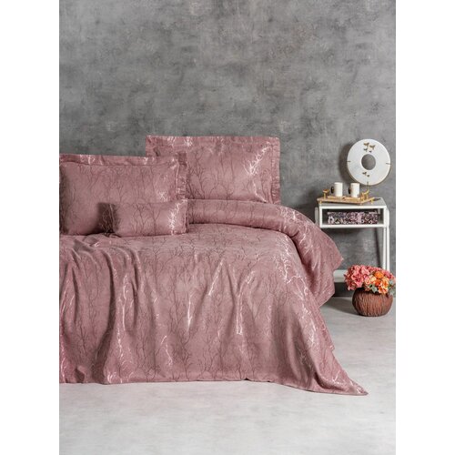 dalya - dusty rose dusty rose double bedspread set Slike