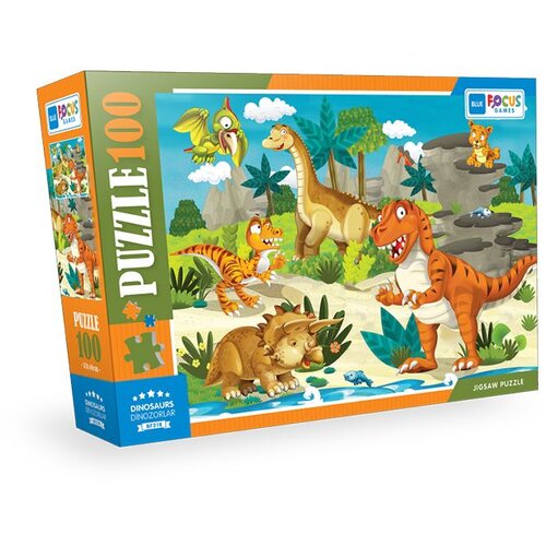 Blue Focus Puzzle Dinosaurusi &amp;ndash; 100 delova Slike