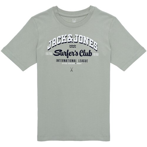 Jack & Jones Majice s kratkimi rokavi JJELOGO TEE SS ONECK 2COL 24/25 Zelena Cene