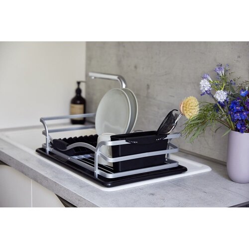 Wenko crni ocjeđivač za posuđe Drip Aluminium Slike