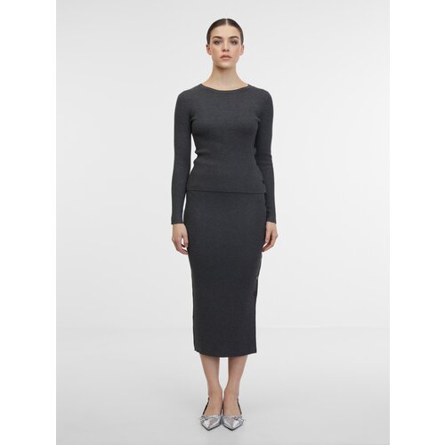 Orsay Women's Grey Midi Sweater Skirt - Women's Cene