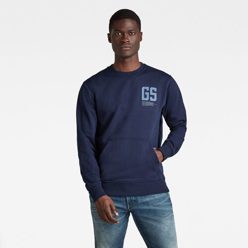 G-star Sweatshirt - Stitch pocket r sw blue Slike