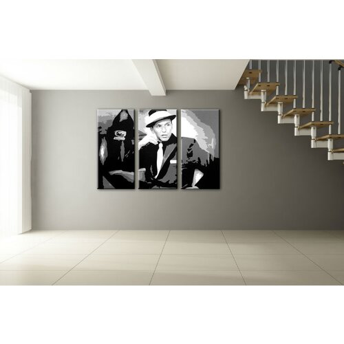  Ročno izdelana slika POP Art Frank Sinatra 3-delna (POP ART) Slike