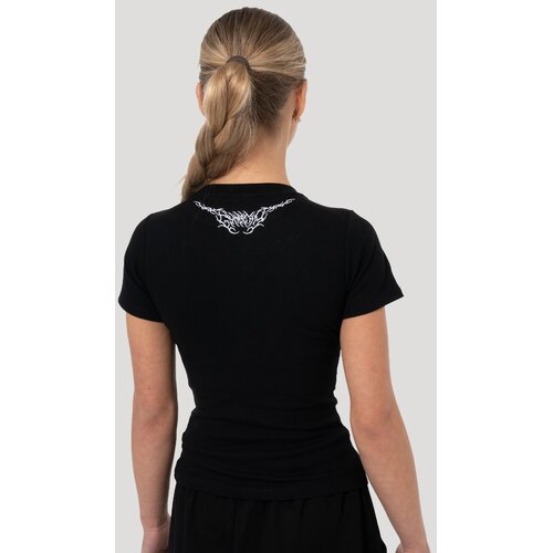 GymBeam Women&amp;lsquo;s Tribal Ribbed T-shirt Black XS Slike
