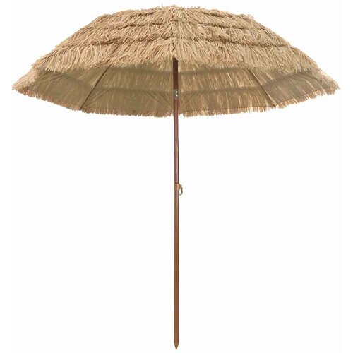 vidaXL Suncobran za plažu Smeđa Ø 206 x 209.5 cm Čelik Cijene