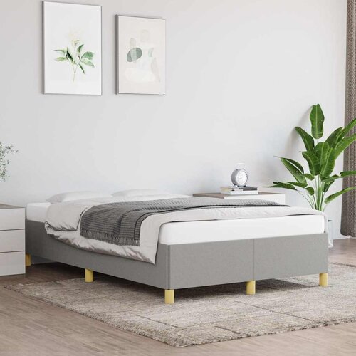 Furnova Posteljni okvir brez vzmetnice siv 120x190 cm blago, (21944259) Slike