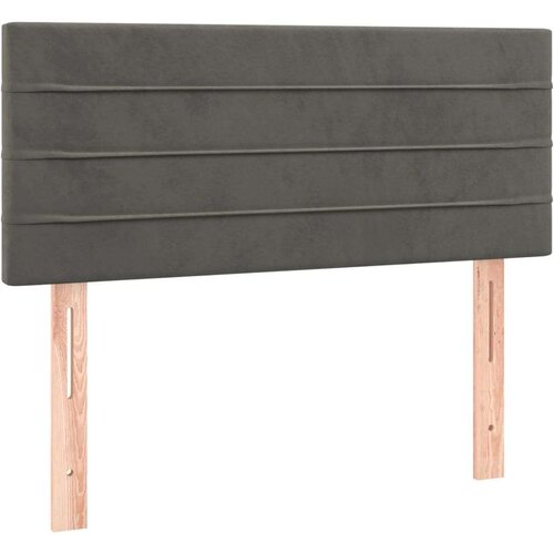 vidaXL Krevet box spring s madracem tamnosivi 120 x 190 cm baršun Cene