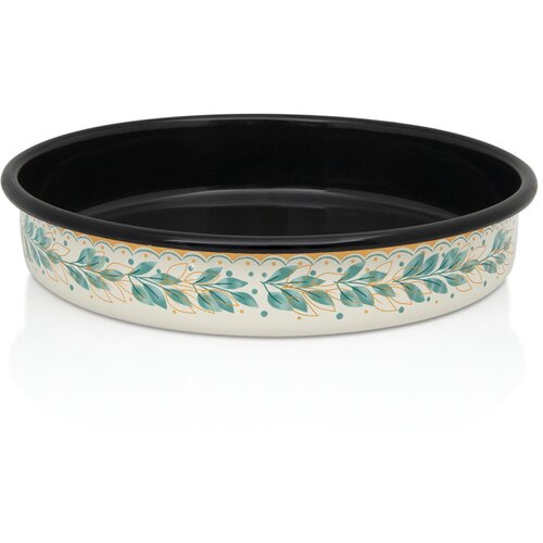 Metalac pekač okrugli dekor green line 28cm Cene
