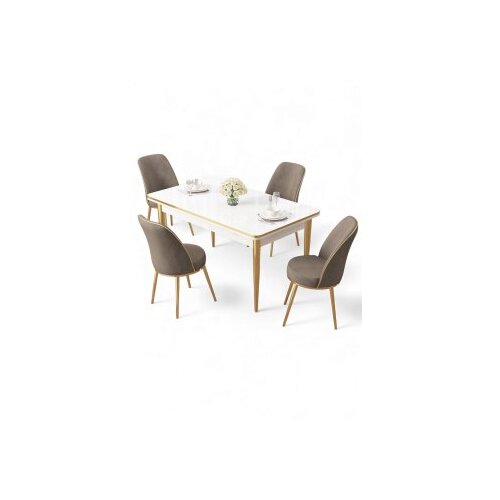 Hanah home Trpezarijski set, 5 dijelova, bež Slike