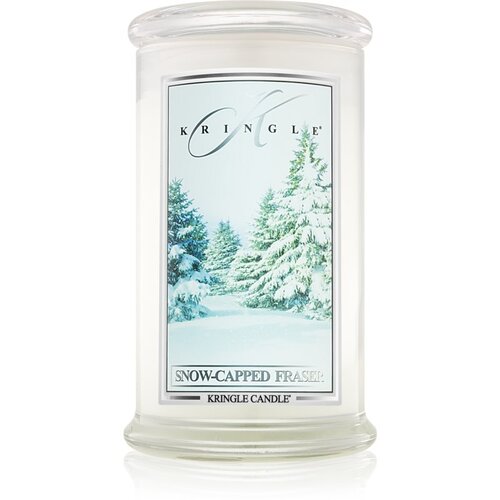 Kringle Candle Snow Capped Fraser di&amp;scaron;eča sveča 624 g Slike