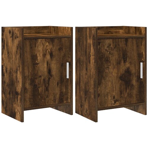 vidaXL Posteljne mize 2 pcs Dimljen hrast 40 x 30 x 60 cm, (5000247368) Cene
