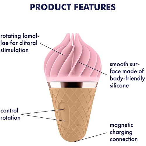 Satisfyer vibrator sweet treat, ružičasti Slike