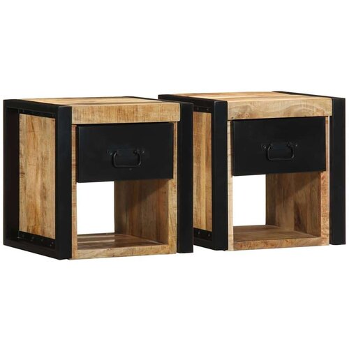  Noćni ormarići 2 kom 40x35x40 cm Puno grubo drvo Mango Cijene