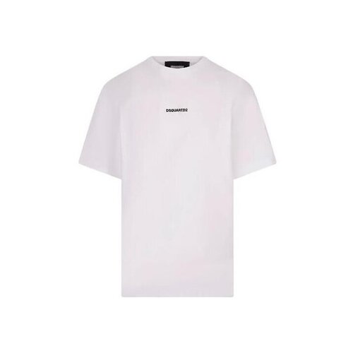 Dsquared Majice s kratkimi rokavi T-SHIRT S71GD1424 WHITE Bela Cene