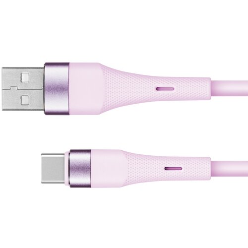  KRUGER&MATZ USB-A na USB-C silikonski kabl za punjenje, dužina 1 m, boja roza, model KM1268-1P Cene