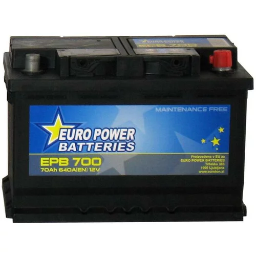 EURO POWER BATTERIES akumulator, AH70, D, 640A, 533457, EPB700