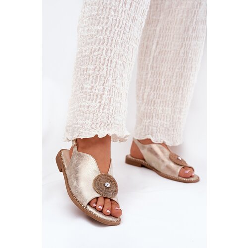 S. BARSKI Shimmering Women's Sandals With Decorative Detail S.Barski Cijene