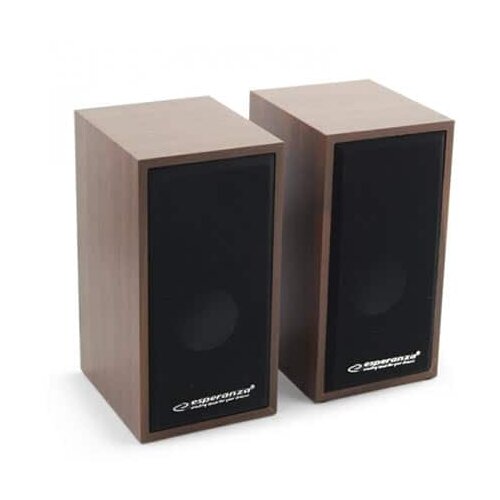  Zvučnici 2.0 ESPERANZA FOLK, 2x3W, 3.5mm, USB power, drvene kutije, EP122 Cijene