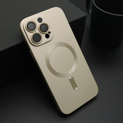 Maska elegant magsafe za iphone 14 pro max/ zlatna Slike
