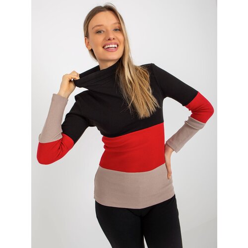 RELEVANCE Blouse-RV-BZ-8465-1.02P-black-beige Cene