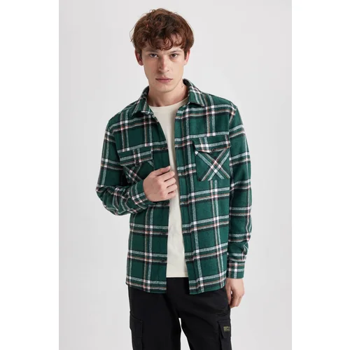 Defacto Regular Fit Checkered Lumberjack Long Sleeve Shirt