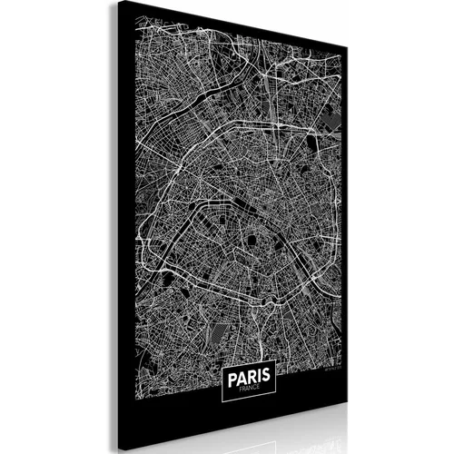  Slika - Dark Map of Paris (1 Part) Vertical 40x60