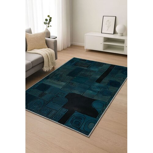 Conceptum Hypnose Tepih BSR-14, Pravougaoni, 80 x 150 cm, Petrolej Cijene