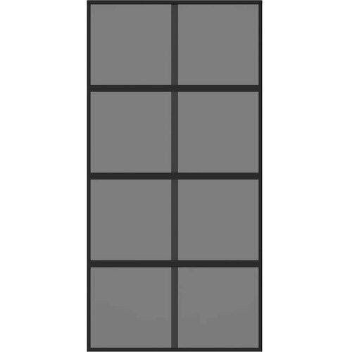  Klizna vrata crna 102,5x205 cm od kaljenog stakla i aluminija Slike