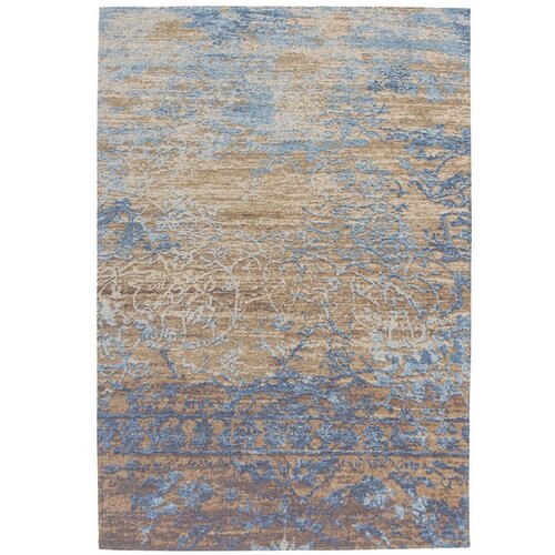 Kayoom RAVNO TKANA PREPROGA Blaze 625 Blau / Beige 115/170 cm modra, bež Cene