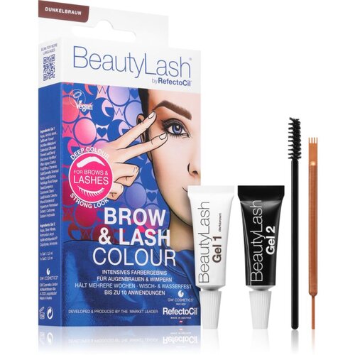 RefectoCil BeautyLash Brow & Lash Colour barva za obrvi za trepalnice in obrvi odtenek Dark Brown 1 kos Cene