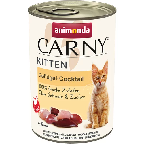 Animonda Ekonomično pakiranje Carny Kitten 12 x 400 g - Mješavina peradi