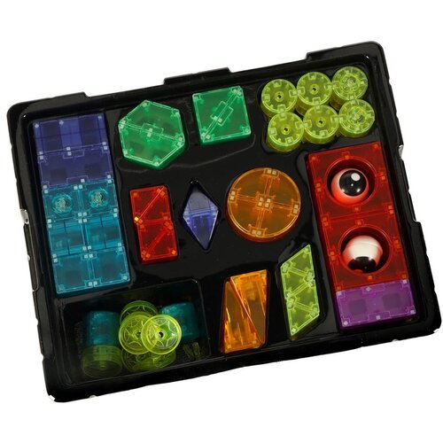  3D magnetne kocke LED svjetleće 64 el. Slike