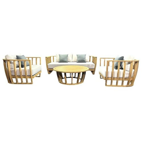  Set lounge namještaja Bali (4 -dij., Bagremovo drvo, Svijetlo smeđa) Cijene