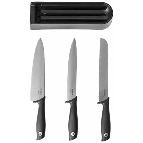 Brabantia Set kuhinjskih nožev z nastavkom, 3 kosi