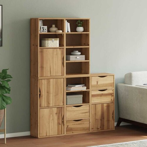 vidaXL Bočni ormarići 5 kom ODDA 40x24x79 cm puno drvo bor Cijene