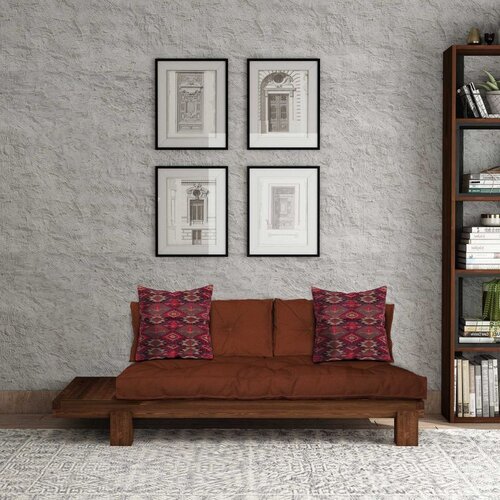 Atelier Del Sofa CPT8381-200 Walnut Tile Red Lounger Slike