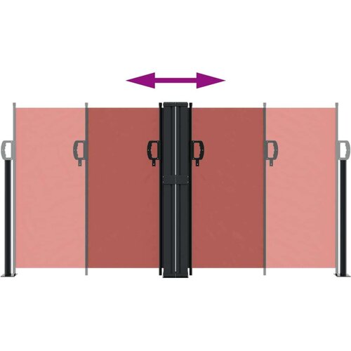  Uvlačiva bočna tenda 120 x 600 cm terakota Slike