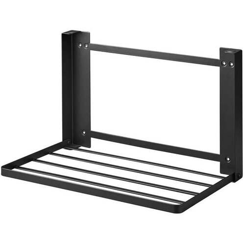 YAMAZAKI Mat crna željezna zidna kupaonska polica Tower – Cijene