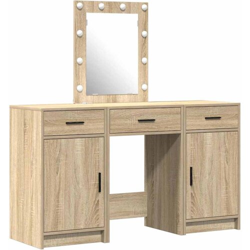  Toaletni stol Smeđa 50 x 41 x 135 cm Konstruirano drvo Slike