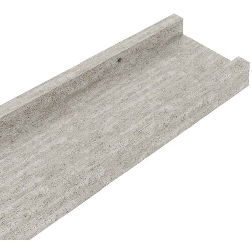  Zidne police 4 kom siva boja betona 40 x 9 x 3 cm Slike