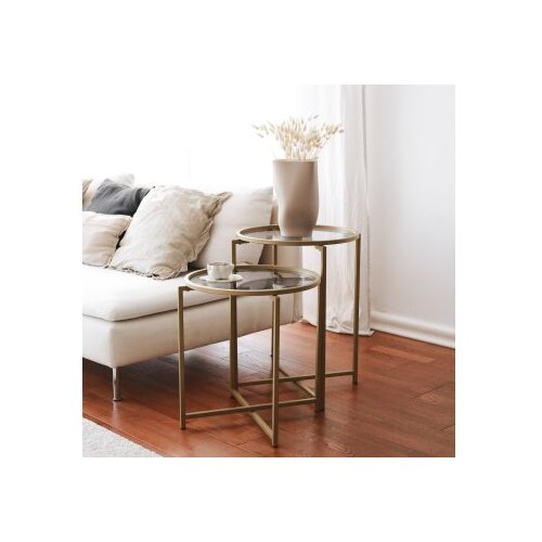 Woody Fashion S406 - gold goldfume coffee table set Slike