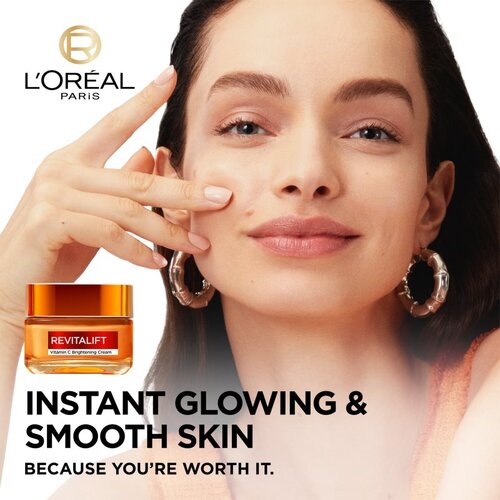 L&amp;acute;Or&amp;eacute;al Paris Revitalift Vitamin C Brightening Cream dnevna krema za obraz za vse tipe kože 50 ml za ženske Slike