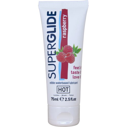 Hot Superglide Edible Waterbased Lubricant Raspberry 75ml Cijene