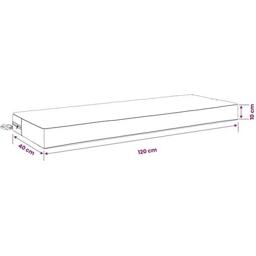  Jastuk za sjedalo SOEST 100% poliester Antracit - Antracit 120 x 40 x 10 cm Poliester Slike